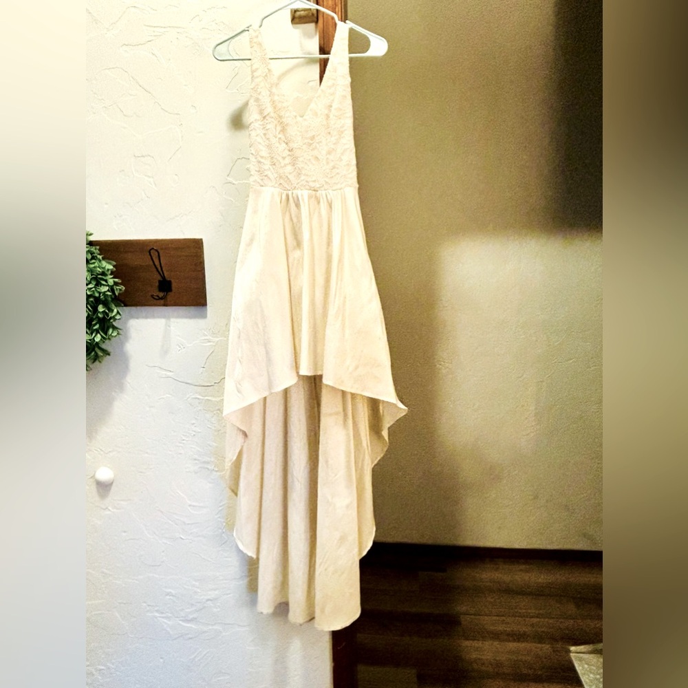 White Hi-low Formal